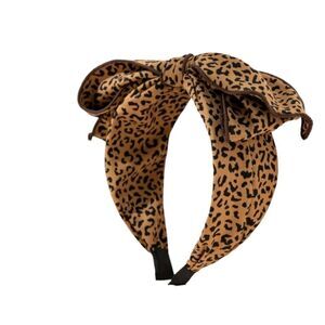 Leopard Print Bow Headband